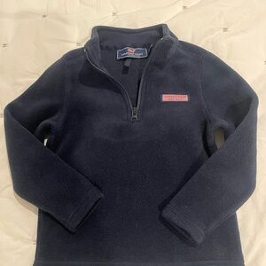 Vineyard Vines Kids Dark Blue Fleece Pullover
